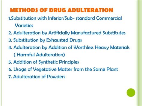 adulterated drugs definition.